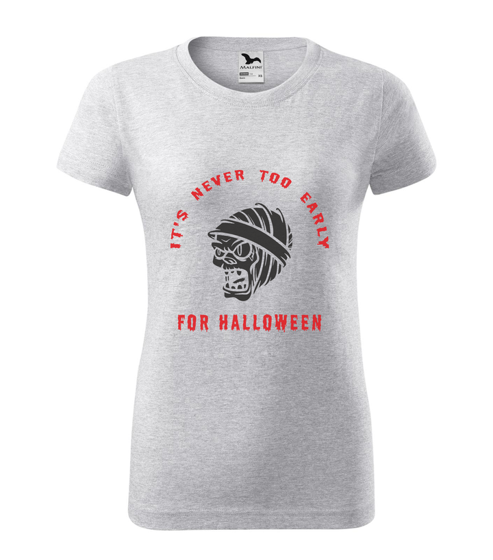 It's never to early for halloween - Női póló világosszürke