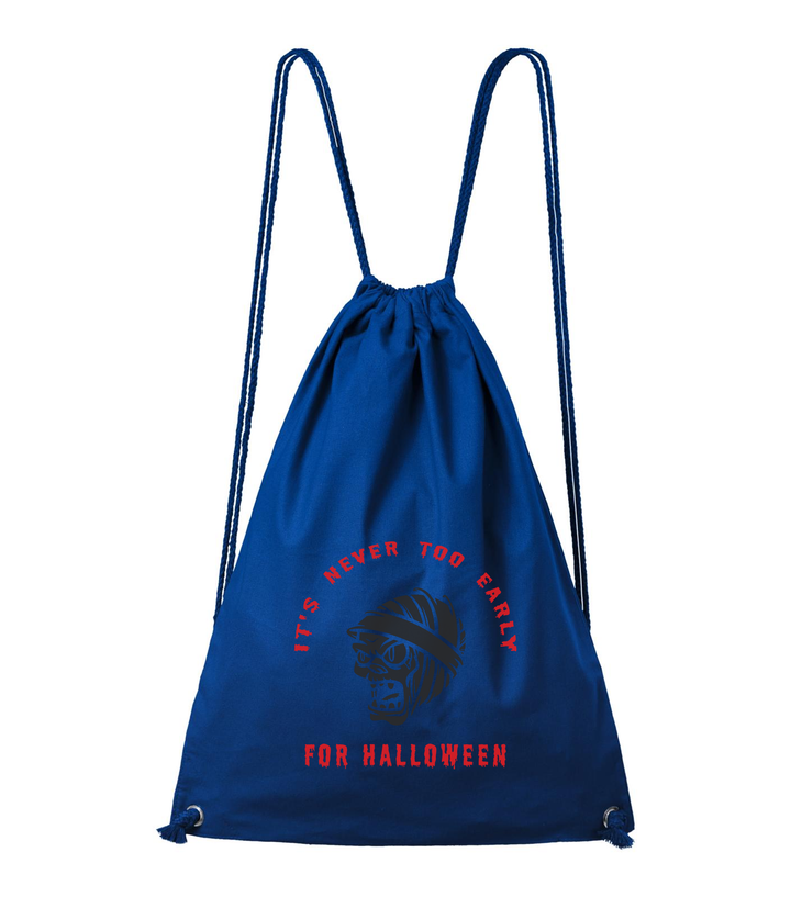 It's never to early for halloween - Pamut hátizsák királykék