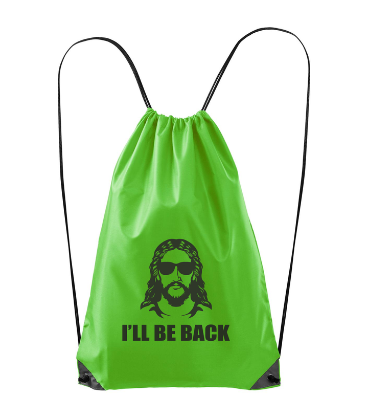 Jesus - I'll be back - Hátizsák almazöld