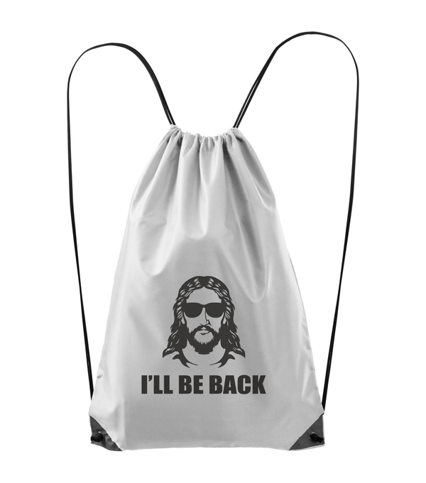Jesus - I'll be back - Hátizsák fehér