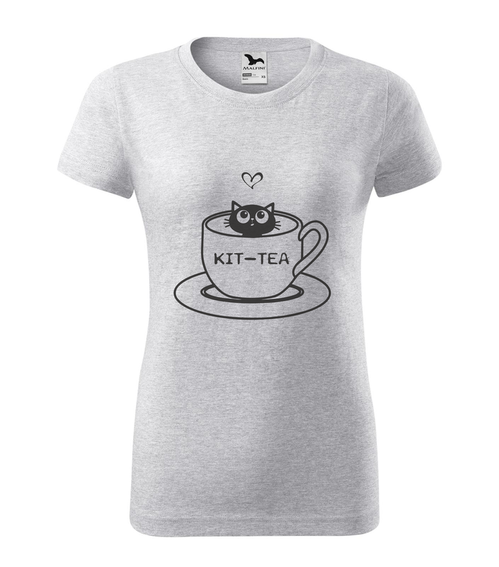 Kit-Tea - Női póló világosszürke