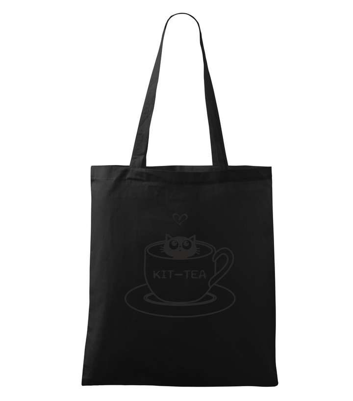 Kit-Tea - Vászontáska (42 x 38 cm) fekete
