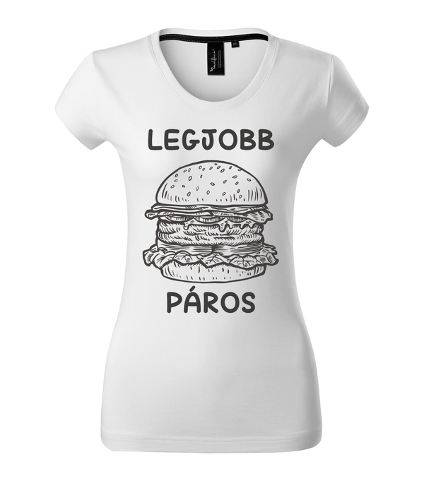 Legjobb páros - Hamburger - Prémium női póló fehér