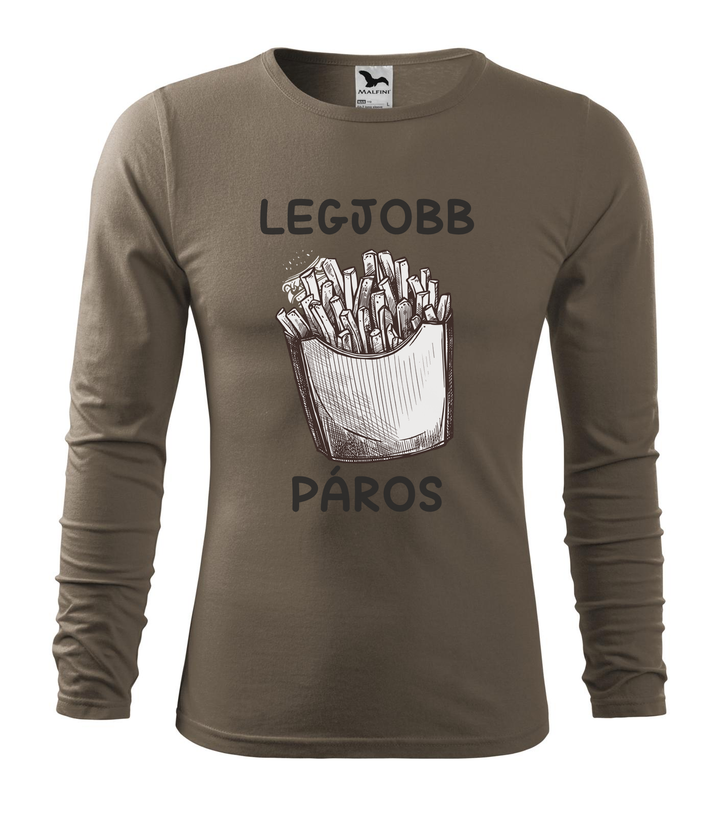 Legjobb páros - Hosszú ujjú férfi póló army