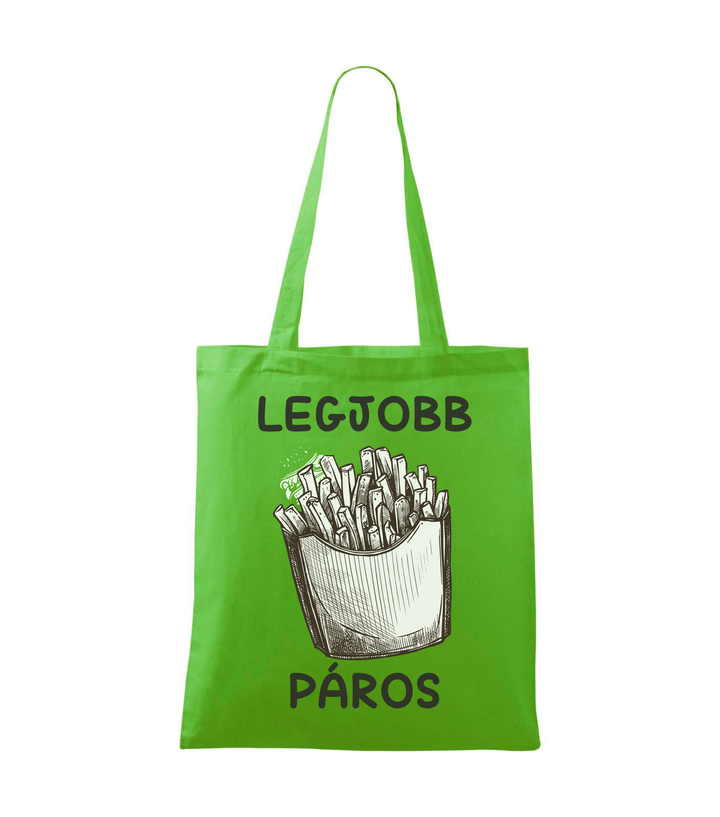 Legjobb páros - Vászontáska (42 x 38 cm) almazöld