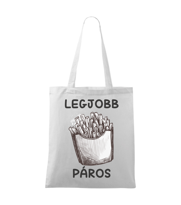 Legjobb páros - Vászontáska (42 x 38 cm) fehér