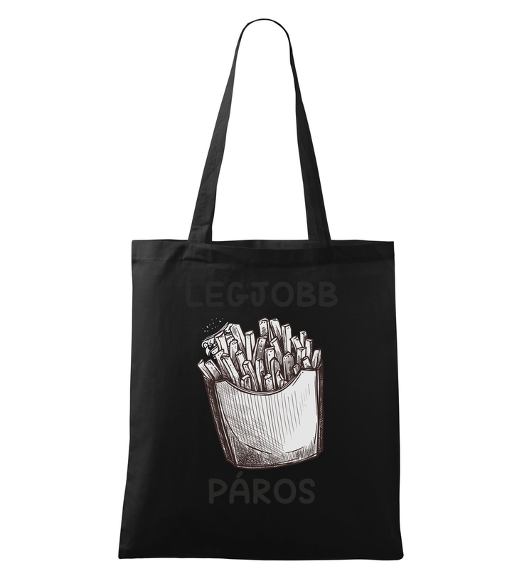 Legjobb páros - Vászontáska (42 x 38 cm) fekete