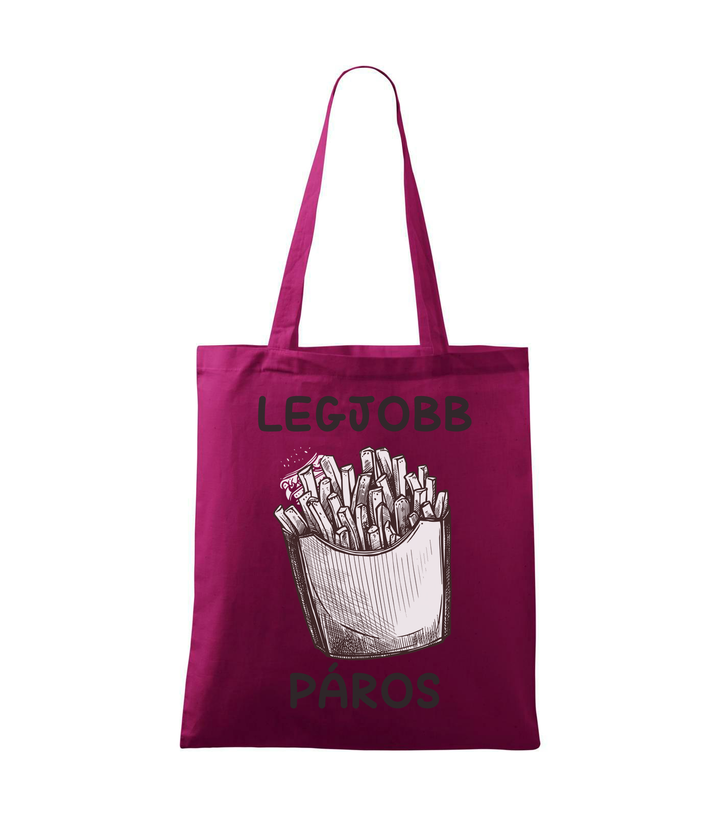 Legjobb páros - Vászontáska (42 x 38 cm) fukszia