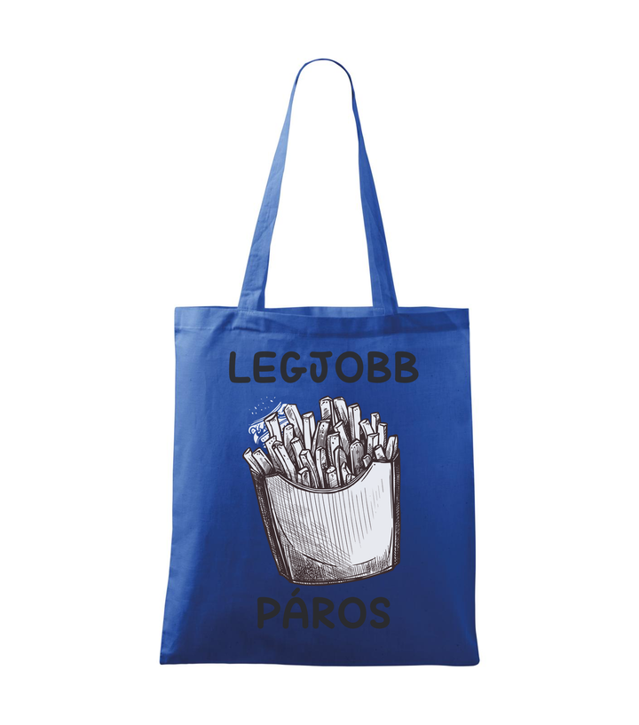 Legjobb páros - Vászontáska (42 x 38 cm) királykék