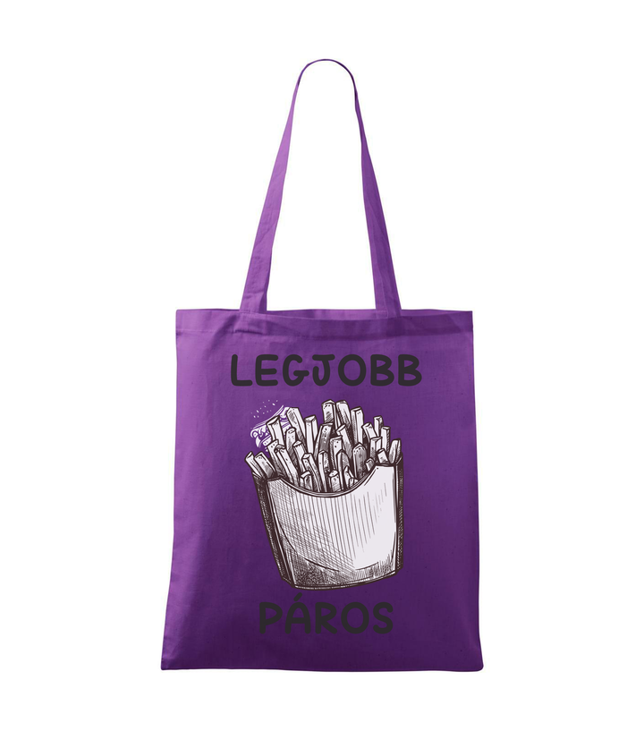 Legjobb páros - Vászontáska (42 x 38 cm) lila