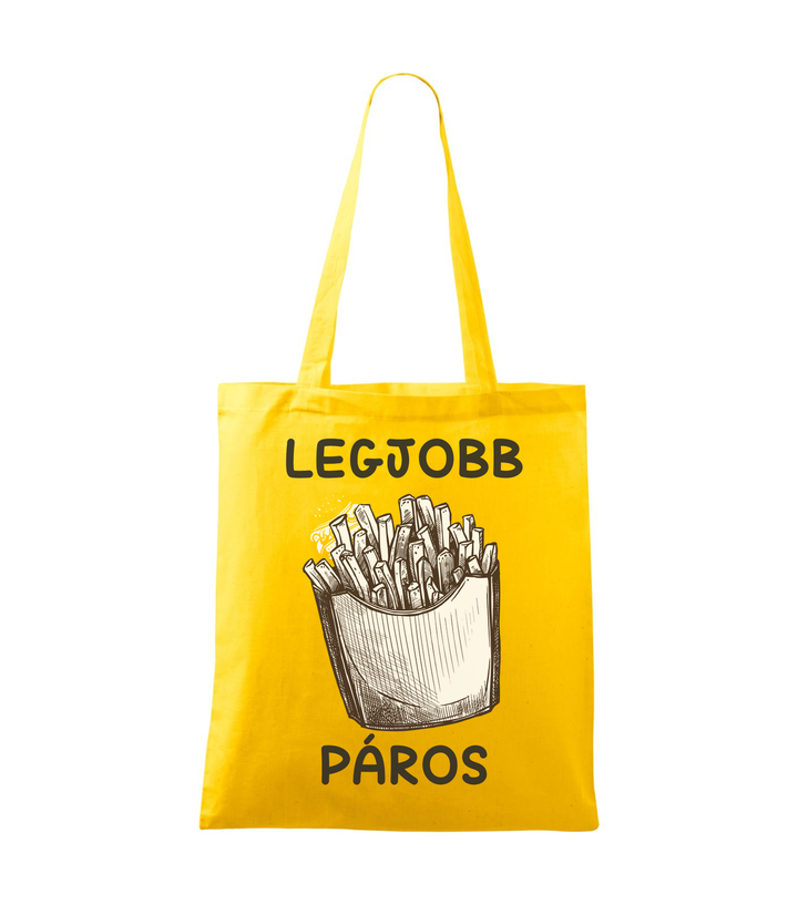Legjobb páros - Vászontáska (42 x 38 cm) sárga