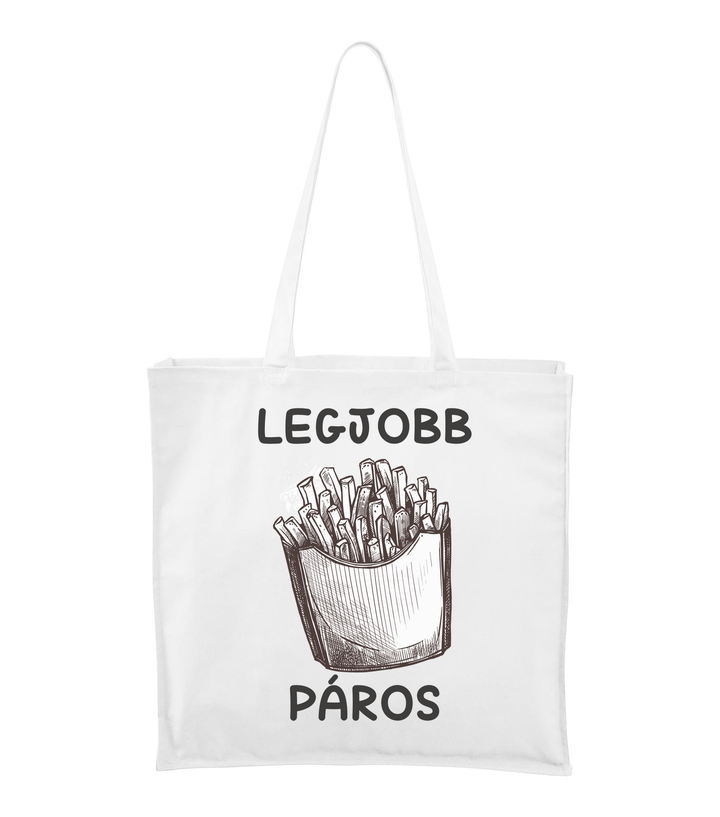 Legjobb páros - Vászontáska (43 x 43 cm) fehér