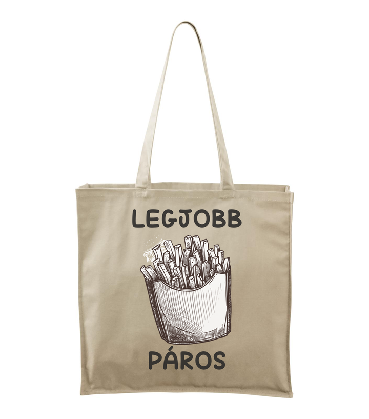 Legjobb páros - Vászontáska (43 x 43 cm) natúr