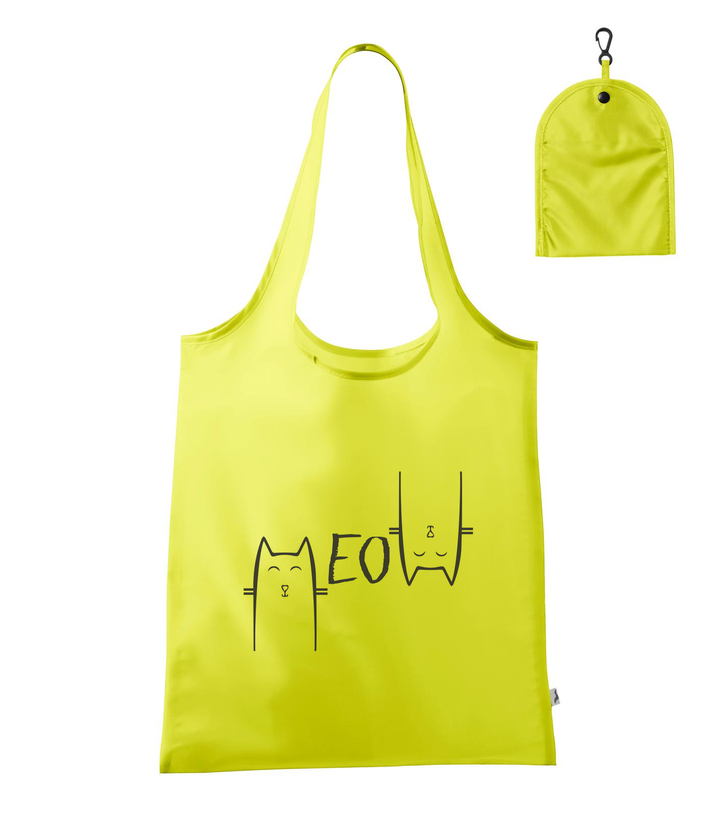 Meow - Bevásárló táska neon sárga