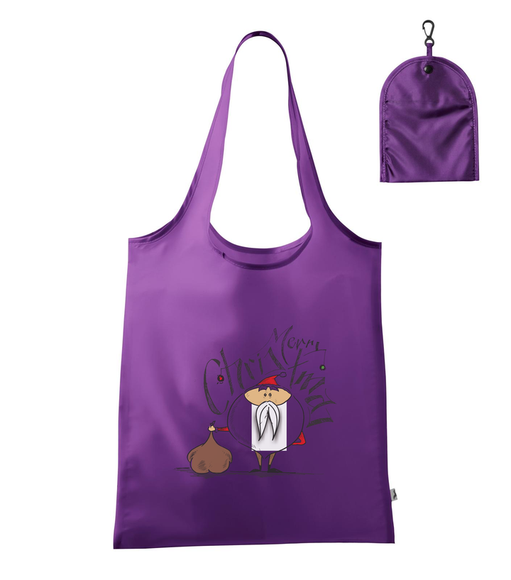 Merry Christmas Santa Claus 2 - Bevásárló táska lila