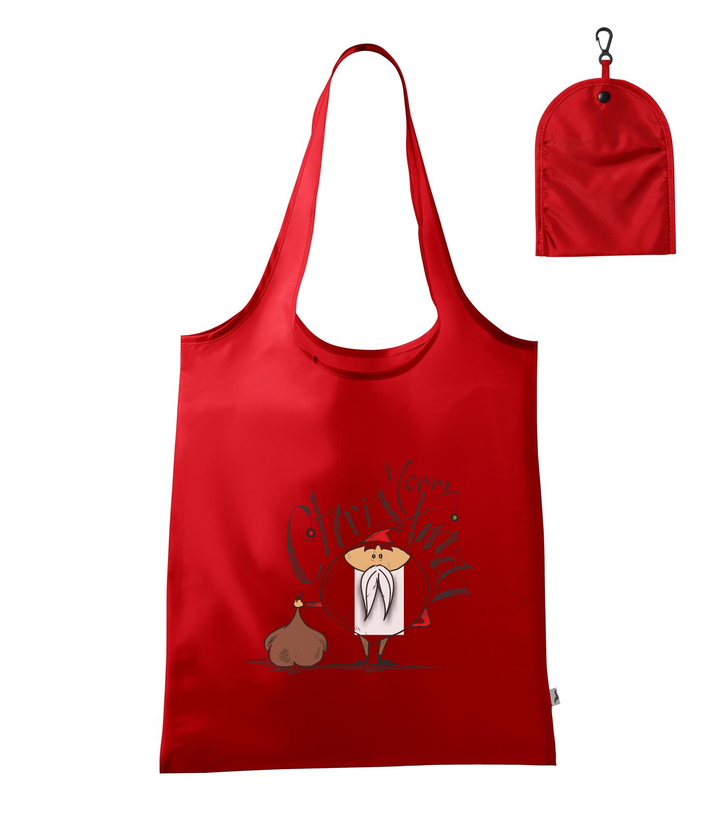 Merry Christmas Santa Claus 2 - Bevásárló táska piros