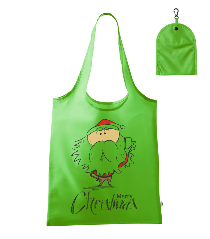 Merry Christmas Santa Claus 3 - Bevásárló táska almazöld