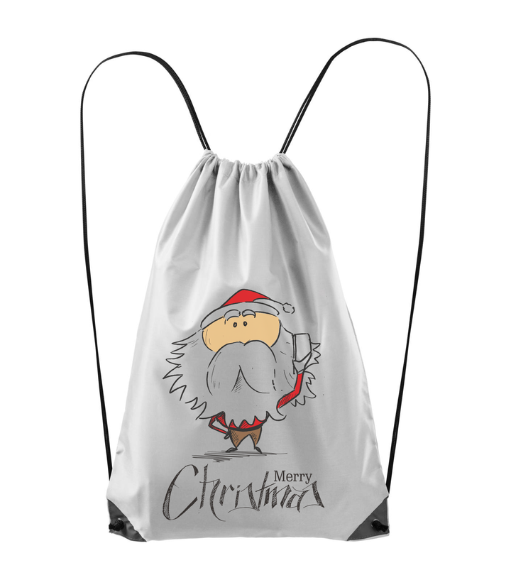 Merry Christmas Santa Claus 3 - Hátizsák fehér