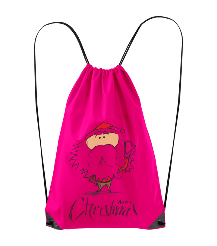 Merry Christmas Santa Claus 3 - Hátizsák neon rózsaszín