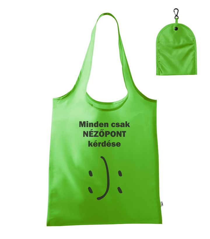 Minden csak nézőpont kérdése - Bevásárló táska almazöld