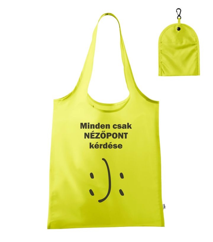 Minden csak nézőpont kérdése - Bevásárló táska neon sárga