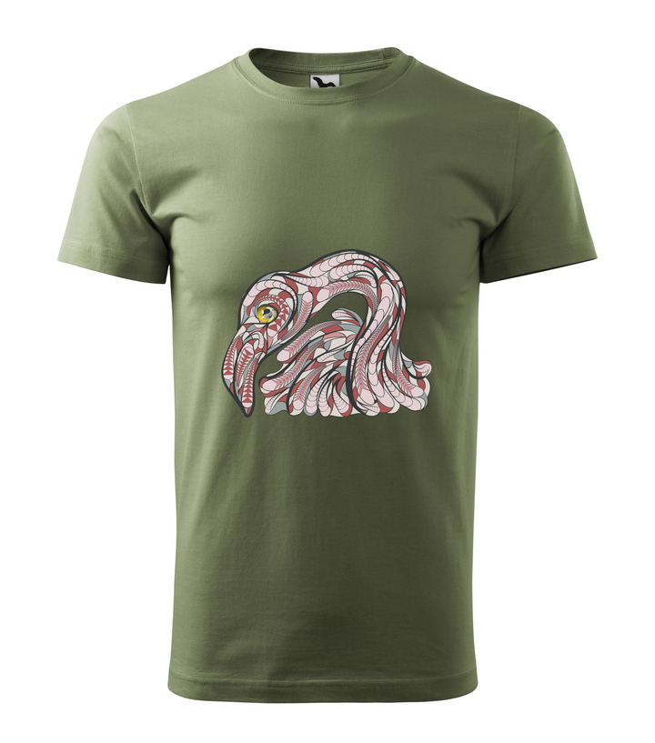 Mitikus flamingó - Férfi póló khaki