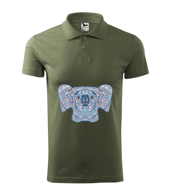 Mitikus koala - Galléros férfi póló khaki