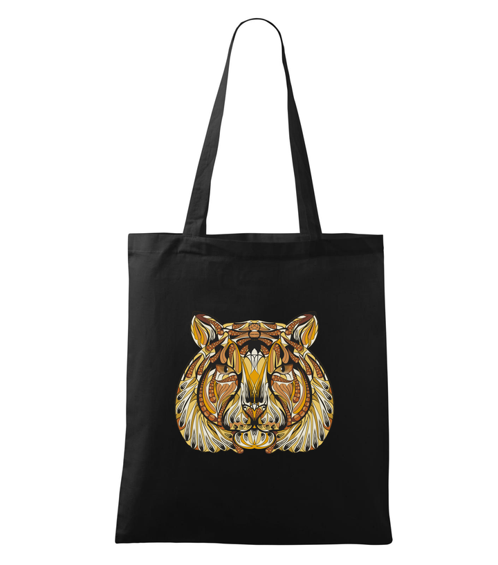 Mitikus tigris - Vászontáska (42 x 38 cm) fekete