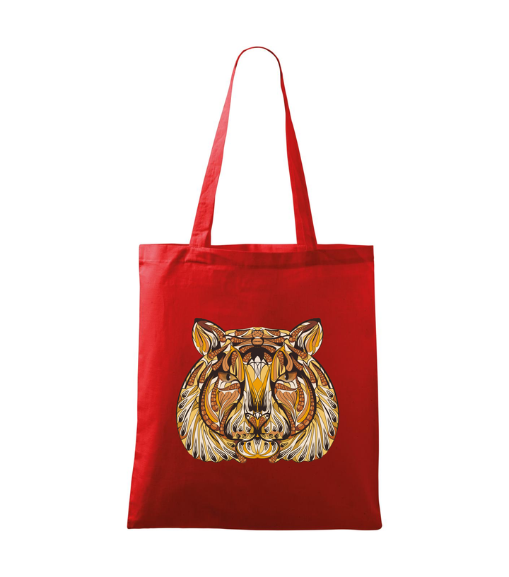 Mitikus tigris - Vászontáska (42 x 38 cm) piros