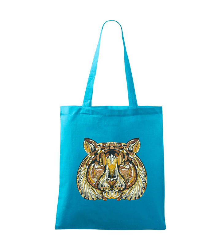 Mitikus tigris - Vászontáska (42 x 38 cm) türkiz