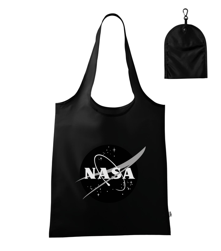NASA logo 1 - Bevásárló táska fekete