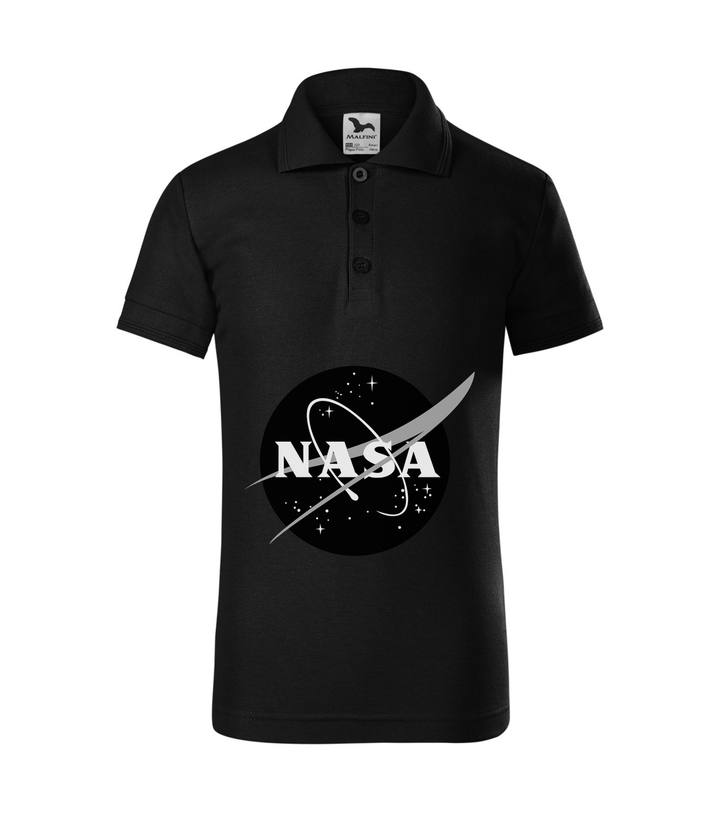 NASA logo 1 - Galléros gyerek póló fekete