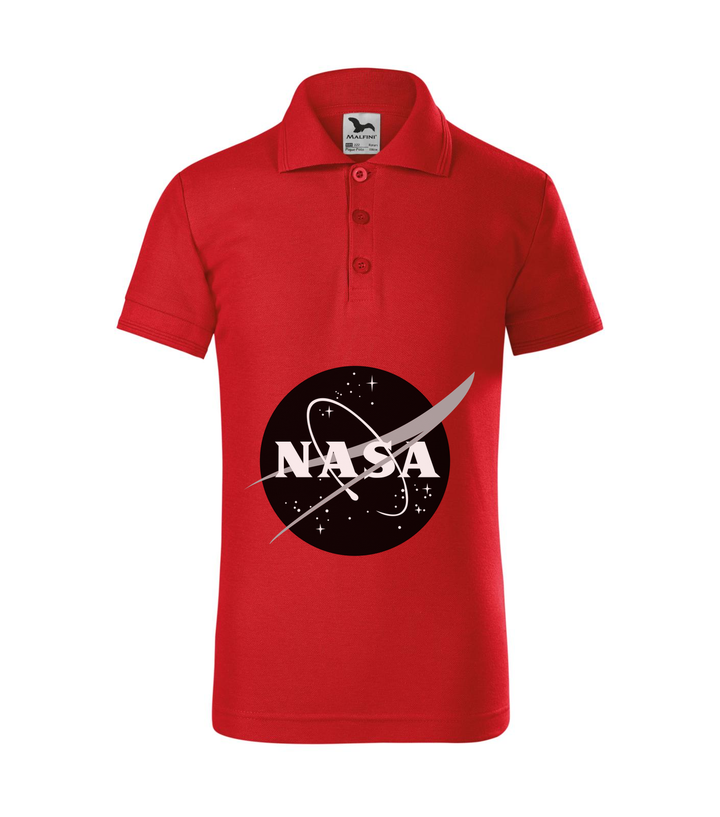 NASA logo 1 - Galléros gyerek póló piros