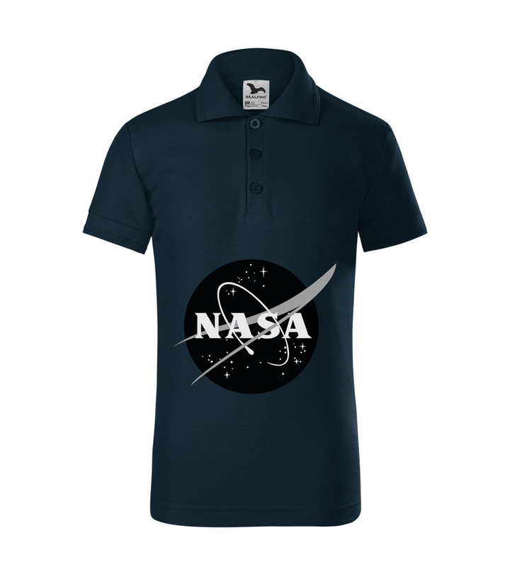 NASA logo 1 - Galléros gyerek póló tengerészkék