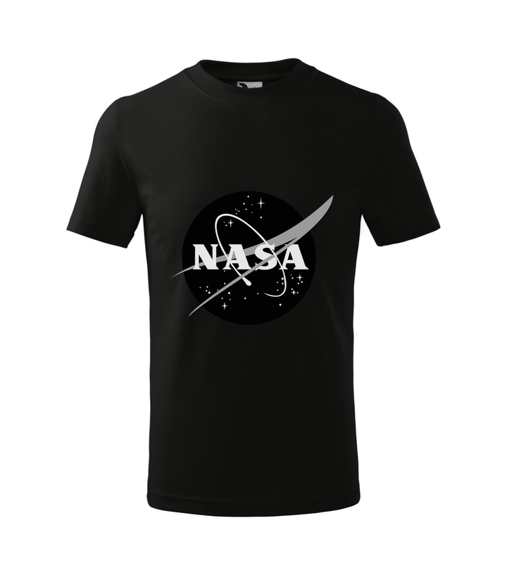 NASA logo 1 - Gyerek póló fekete