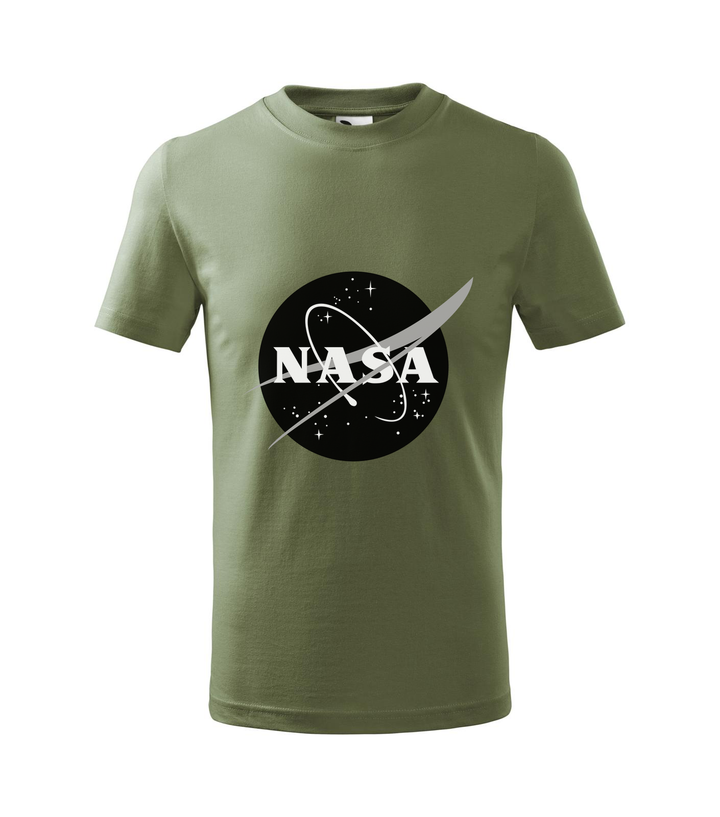 NASA logo 1 - Gyerek póló khaki