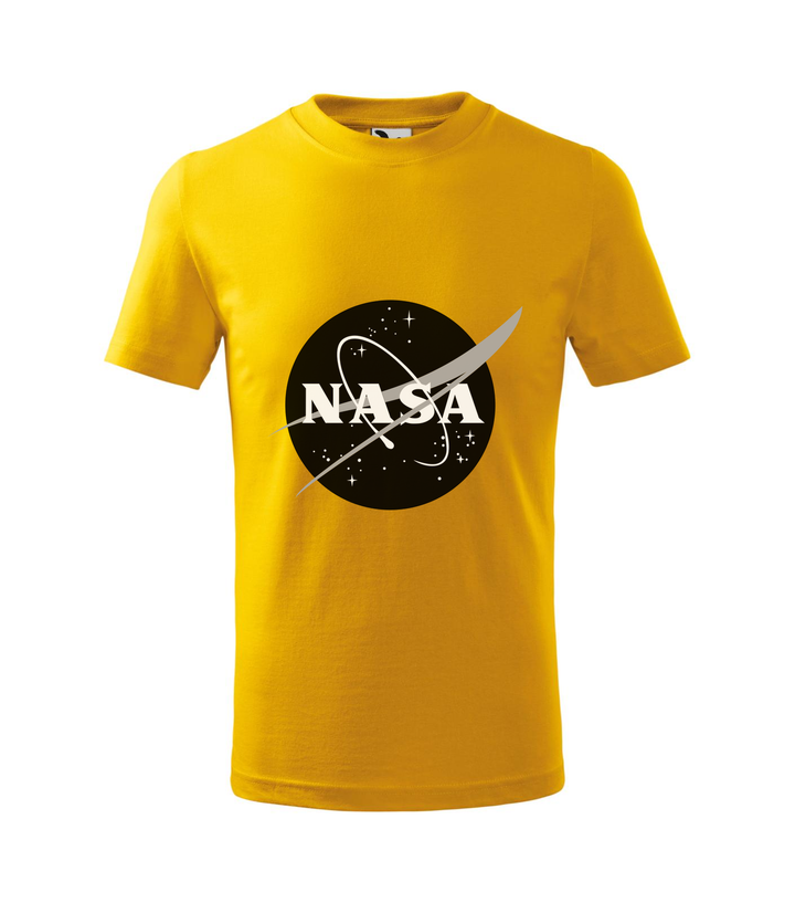 NASA logo 1 - Gyerek póló sárga