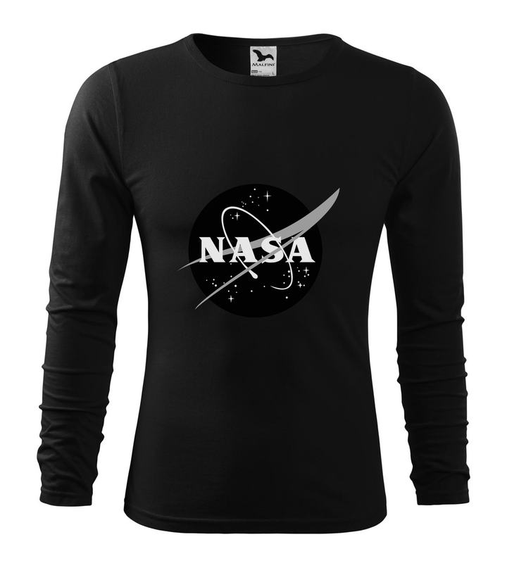 NASA logo 1 - Hosszú ujjú férfi póló fekete