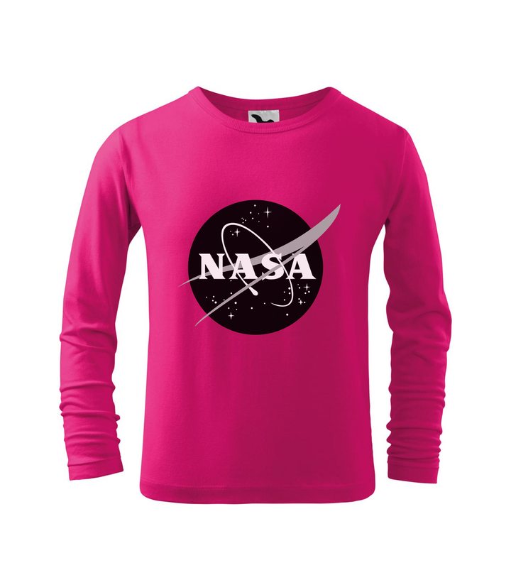 NASA logo 1 - Hosszú ujjú gyerek póló málna