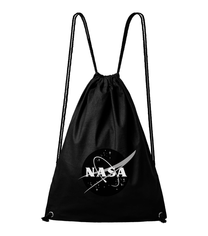NASA logo 1 - Pamut hátizsák fekete