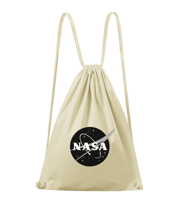 NASA logo 1 - Pamut hátizsák natúr
