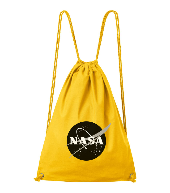 NASA logo 1 - Pamut hátizsák sárga