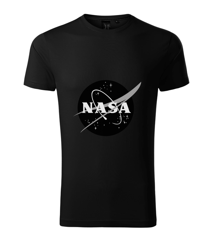 NASA logo 1 - Prémium férfi póló fekete