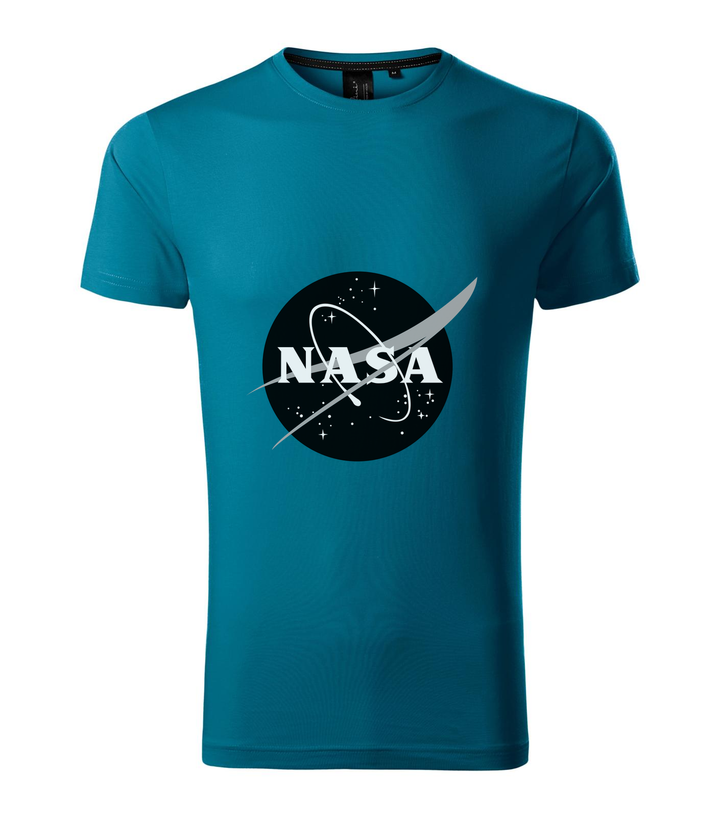 NASA logo 1 - Prémium férfi póló petrol kék