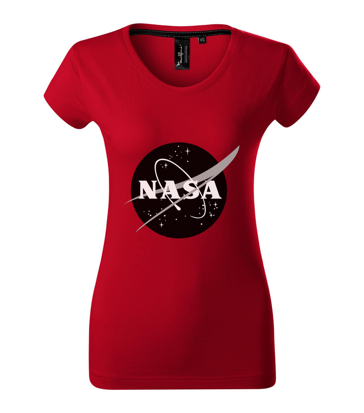 NASA logo 1 - Prémium női póló F1 piros