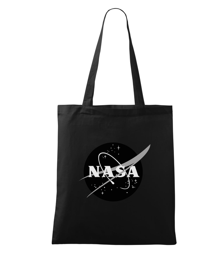 NASA logo 1 - Vászontáska (42 x 38 cm) fekete