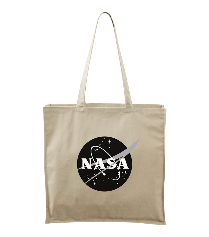 NASA logo 1 - Vászontáska (43 x 43 cm) natúr