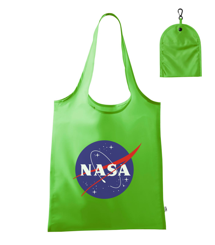 NASA logo 2 - Bevásárló táska almazöld