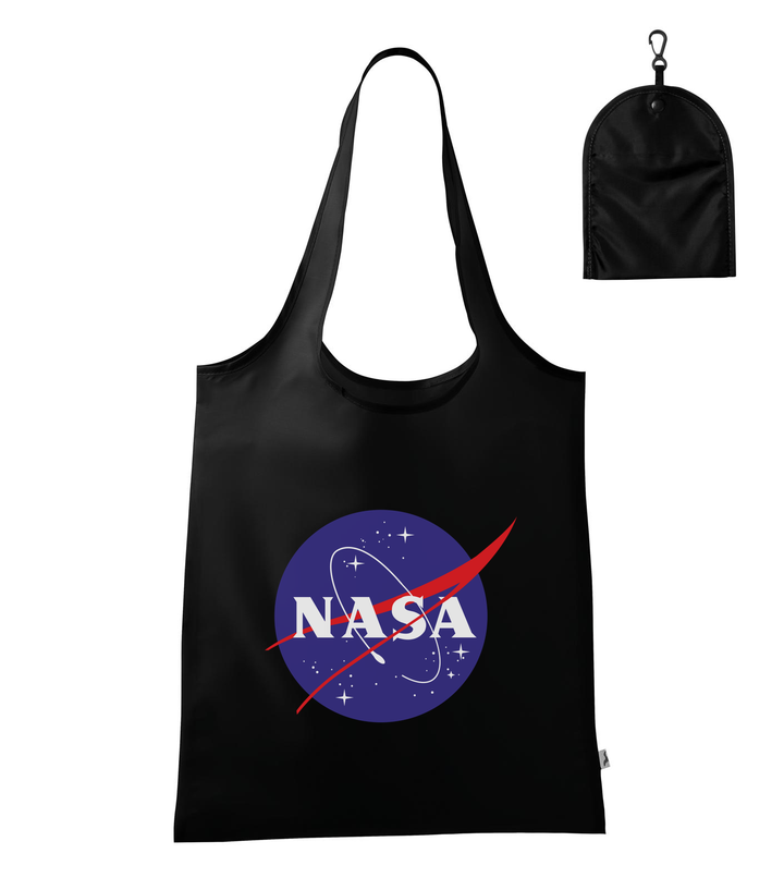 NASA logo 2 - Bevásárló táska fekete
