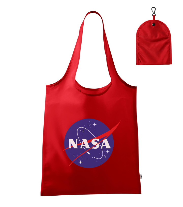 NASA logo 2 - Bevásárló táska piros